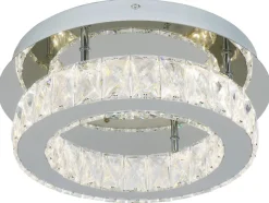POCOline LED-Deckenleuchte Hanna Acryl Metall B/H/L: ca. 35x12x35 cm