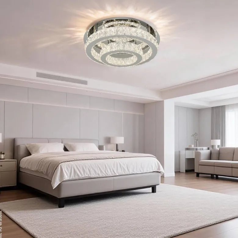 POCOline LED-Deckenleuchte Hanna Metall B/H/L: ca. 50x15,5x50 cm