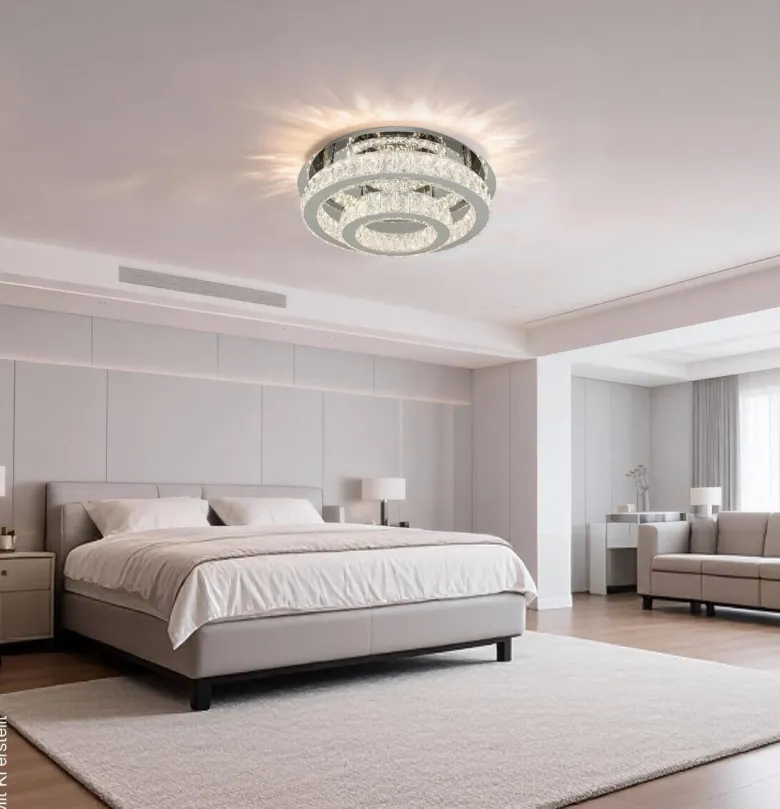POCOline LED-Deckenleuchte Hanna Metall B/H/L: ca. 50x15,5x50 cm