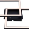 POCOline LED-Deckenleuchte Lotte schwarz Kunststoff B/H/L: ca. 40x6,5x40 cm