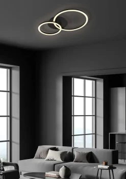 POCOline LED-Deckenleuchte Nio schwarz B/H/L: ca. 40x11,5x58 cm