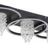 POCOline LED-Deckenleuchte Till mattschwarz Metall B/H/L: ca. 25x12x65 cm