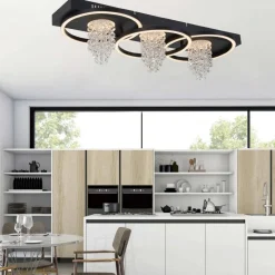 POCOline LED-Deckenleuchte Till mattschwarz Metall B/H/L: ca. 25x12x65 cm