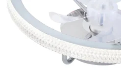 POCOline LED-Deckenventialor Eliana silber H/D: ca. 16x50 cm