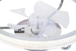 POCOline LED-Deckenventialor Eliana silber H/D: ca. 16x50 cm
