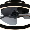 POCOline LED-Deckenventilator Hilko schwarz B/H/L: ca. 50x16x50 cm max. 40 W