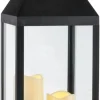 POCOline LED-Laterne schwarz B/H/L: ca. 19,5x60x19,5 cm