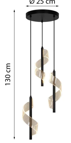 POCOline LED-Pendelleuchte Bene H/D: ca. 150x25 cm
