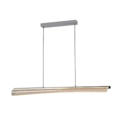 POCOline LED-Pendelleuchte Darcy Acryl Metall B/H/L: ca. 13x120x120 cm