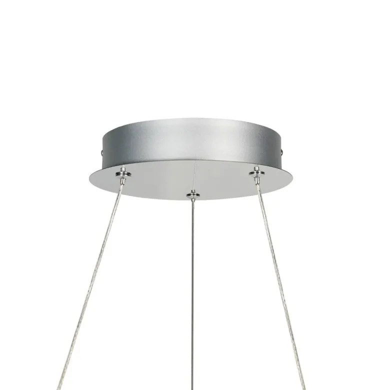 POCOline LED-Pendelleuchte Giorgia Chrom Acryl Metall H/D: ca. 120x45 cm
