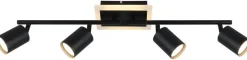 POCOline LED-Spot 4-flg. Akshan schwarz Metall B/H: ca. 73x10 cm 4 Brennstellen
