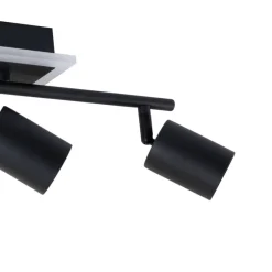 POCOline LED-Spot 3-flg. Akshan schwarz Metall B/H/L: ca. 9,5x16x55 cm 3 Brennstellen