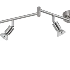 POCOline LED-Spot 6-flg. Boris nickel B/H/L: ca. 120x9x10 cm 6 Brennstellen