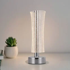 POCOline LED-Tischlleuchte Darcy Metall Acryl B/H/L: ca. 12x36x12 cm