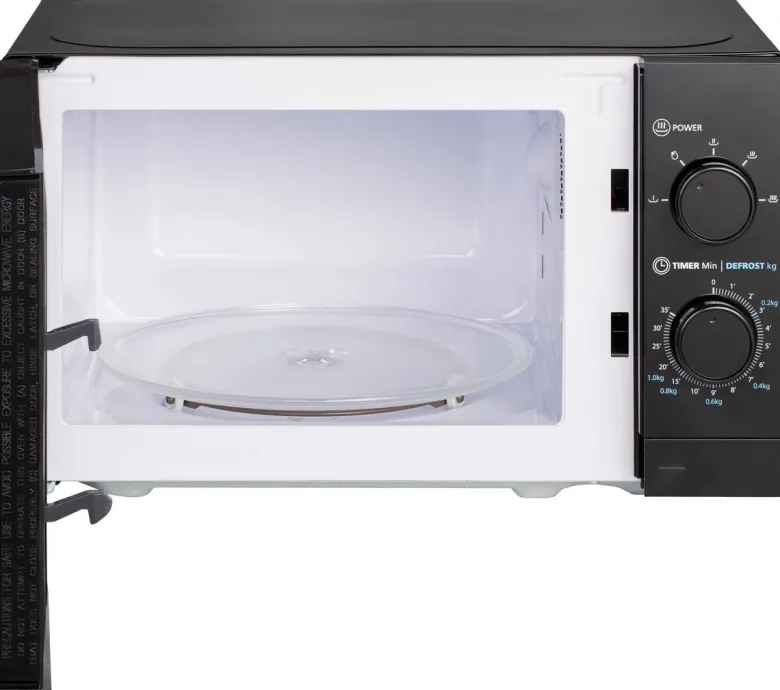 POCOline Mikrowelle MM720C2GX-PM schwarz Metall B/H/T: ca. 44x26x33 cm ca. 20 l