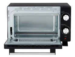 POCOline Mini-Backofen schwarz Metall B/H/L: ca. 29,6x23,1x39,1 cm ca. 9 l