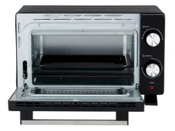 POCOline Mini-Backofen schwarz Metall B/H/L: ca. 29,6x23,1x39,1 cm ca. 9 l