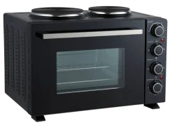 POCOline Mini-Backofen silber Glas B/H/L: ca. 42,6x35,7x51,1 cm ca. 30 l