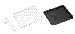 POCOline Mini-Backofen silber Glas B/H/L: ca. 32,6x27,1x42,3 cm ca. 18 l