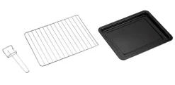POCOline Mini-Backofen silber Metall B/H/L: ca. 42,6x33,7x51,1 cm