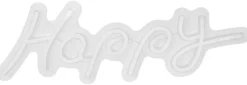 POCOline Neon Wandleuchte Happy pink B/H: ca. 42x14 cm