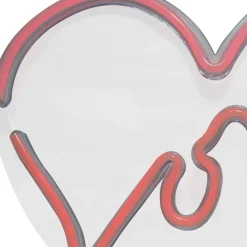 POCOline Neon Wandleuchte Love rot B/H: ca. 35x33 cm