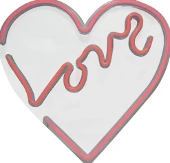 POCOline Neon Wandleuchte Love rot B/H: ca. 35x33 cm