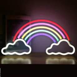 POCOline Neon Wandleuchte Rainbow multicolor B/H: ca. 40x42 cm