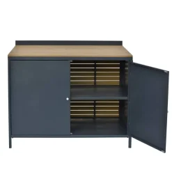 POCOline Outdoor-Küchenmodul anthrazit Aluminium B/H/L: ca. 110x89x61,5 cm