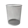 POCOline Papierkorb silber Metall H/D: ca. 34,5x29,5 cm