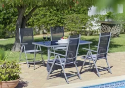 POCOline Patioset grau Alu