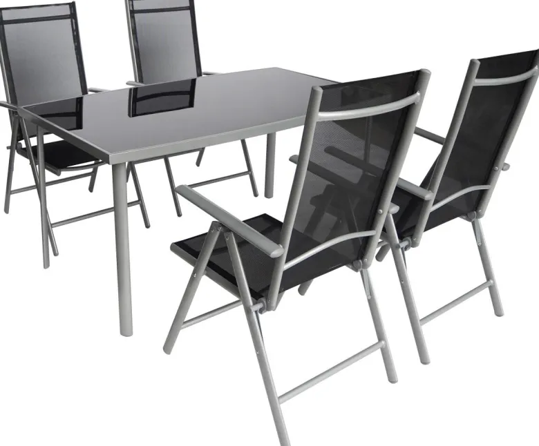 POCOline Patioset grau Alu