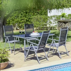 POCOline Patioset grau Alu