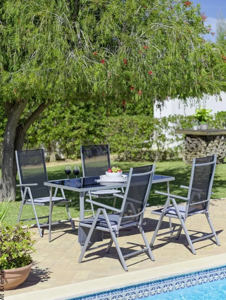 POCOline Patioset grau Alu