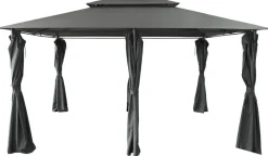 POCOline Pavillon schwarz Stahl B/H/L: ca. 400x270x300 cm