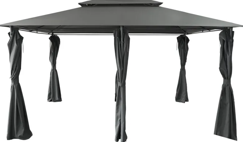 POCOline Pavillon schwarz Stahl B/H/L: ca. 400x270x300 cm
