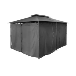 POCOline Pavillon schwarz Stahl B/H/L: ca. 400x270x300 cm