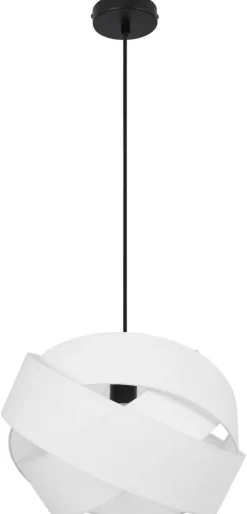 POCOline Pendelleuchte Amumu weiß Metall H/D: ca. 120x38 cm E27 1 Brennstellen