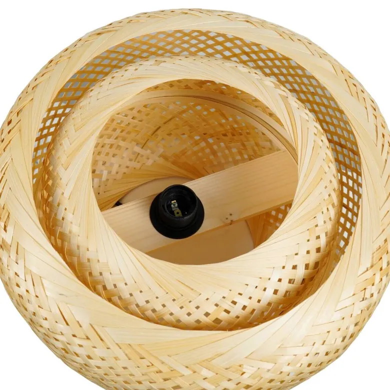 POCOline Pendelleuchte Bamboo natur Bambus H/D: ca. 120x40 cm null 1 Brennstellen