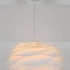 POCOline Pendelleuchte Elisa weiß Kunststoff H/D: ca. 120x40 cm E27 1 Brennstellen