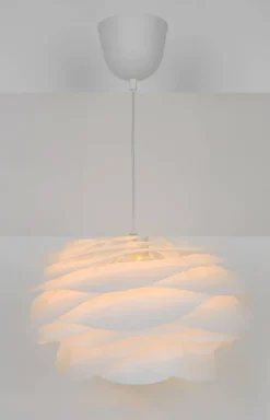 POCOline Pendelleuchte Elisa weiß Kunststoff H/D: ca. 120x40 cm E27 1 Brennstellen