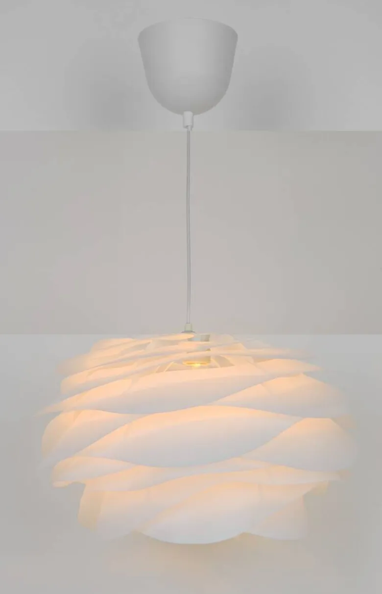 POCOline Pendelleuchte Elisa weiß Kunststoff H/D: ca. 120x40 cm E27 1 Brennstellen