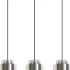 POCOline Pendelleuchte Fiora schwarz Metall Glas B/L: ca. 73x120 cm