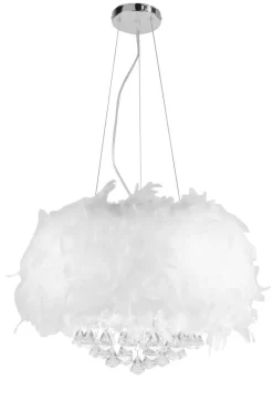 POCOline Pendelleuchte Haldis weiß Metall Acryl D: ca. 35 cm E14 3 Brennstellen