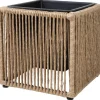 POCOline Pflanzgefäß braun Polyrattan B/H/L: ca. 28x28x28 cm