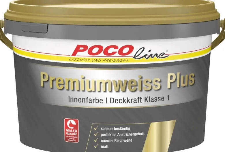 POCOline Raumfarbe Premium Plus weiß ca. 5 l