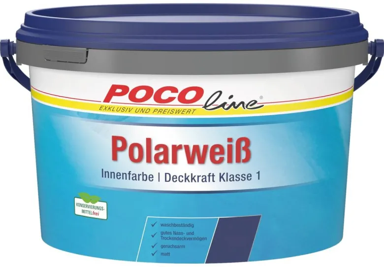 POCOline Raumfarbe weiß ca. 5 l