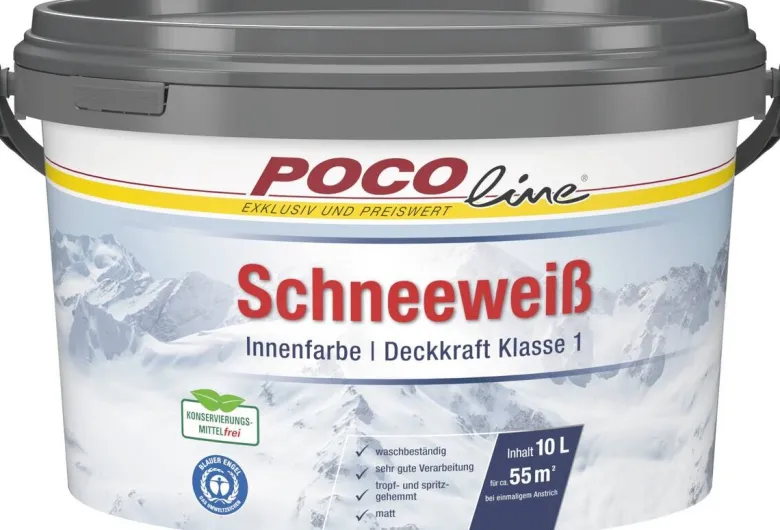 POCOline Raumfarbe weiß ca. 10 l