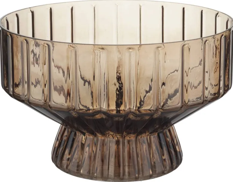 POCOline Schale braun Glas H/D: ca. 15x24 cm