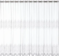 POCOline Scheibengardine Adal weiß B/L: ca. 140x75 cm
